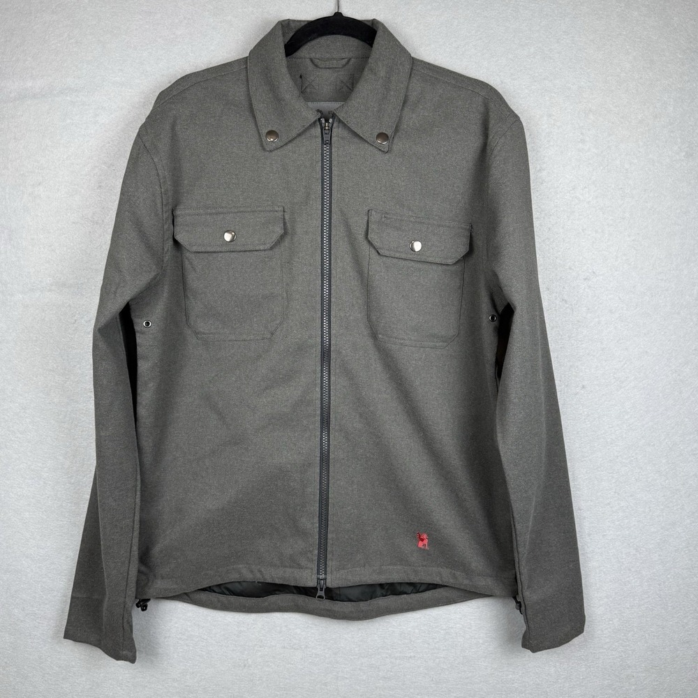 Chrome Industries Ike Windshirt Mens L Gray Utility Jacket Shacket Huckberry